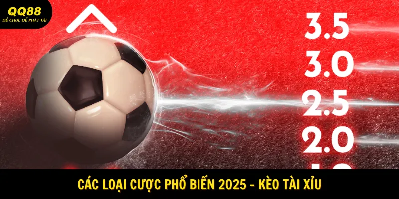 Các Loại Cược Phổ Biến 2025 Tại Thể Thao QQ88 3 Các loại cược phổ biến 2025 - Kèo Tài xỉu
